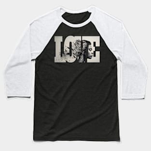 Artistic Love Expression Portrait Baseball T-Shirt